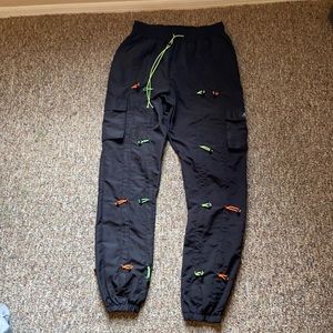 Boohooman all over toggle cargo pants